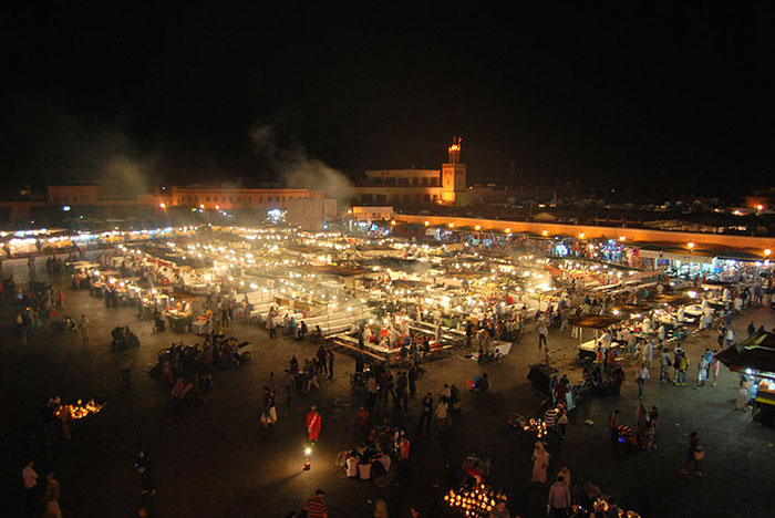Place jemaa el fna by night