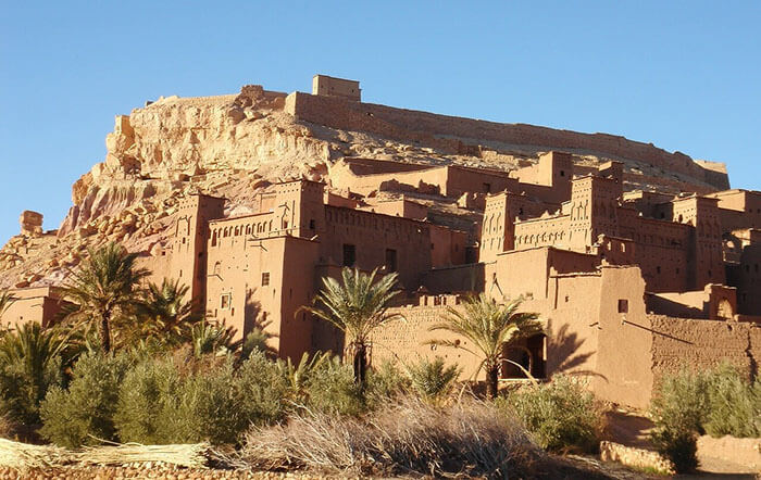 Houses in desert Sahara of Morocco