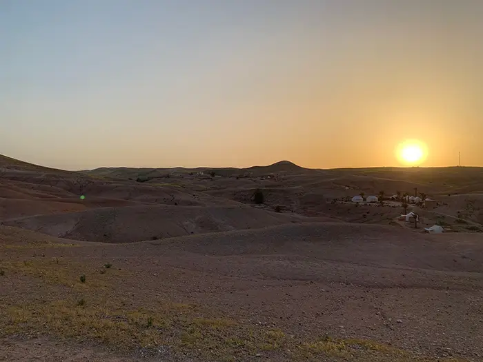 sunset in Morocco